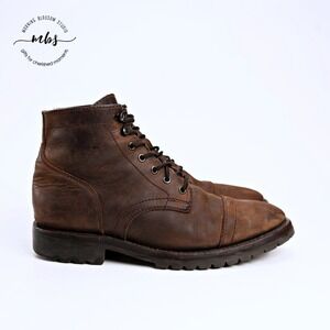Thursday Boot Co. Captain Lace Up Leather Cap Toe Boots Brown Men 7.5